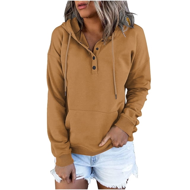 Amzcrzy Chandails à Capuchon pour Femmes Chandail à Capuche à Manches Longues Décontracté Blouse Chandail Tops Chemises à Manches Longues pour Femmes Chandail à Capuche Graphique L