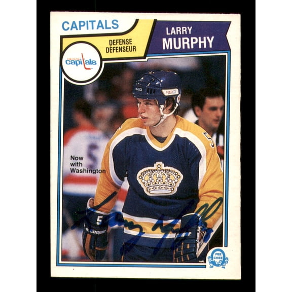 Larry Murphy Autographed 1983-84 O-Pee-Chee Card #159 Washington Capitals SKU #251968