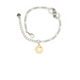 thumbnail image 2 of Delight Jewelry Goldtone Dog Head Silhouette Silver-tone Paw Infinity Link Chain Bracelet, 6"+2" Extender, 2 of 3