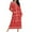 E01-Red, variant on Fewfanhot Nightgowns for Women Cotton Long Sleeve Hooded Robe Night Gown Contrast Color Full Length Loungewear with Pockets