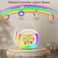 thumbnail image 3 of JAUYXIAN Karaoke Machine, Portable Home Singing Karaoke Speaker Sytem with RGB Light, Bluetooth Speaker with 2 Microphones, 3 of 10