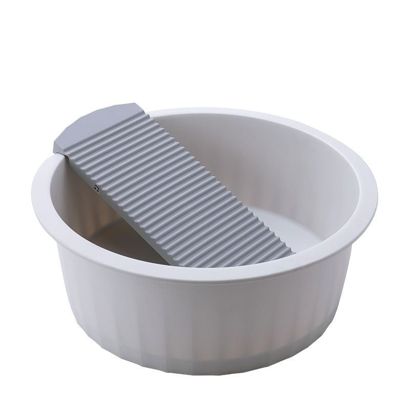 Laundry Wash Basin with Washboard Washing Clothes Bucket Hand Wash