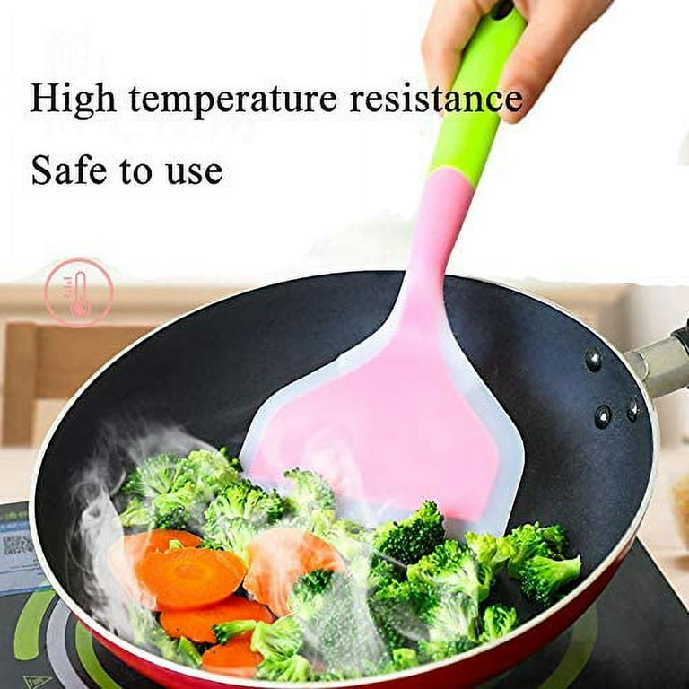 Silicone Spatula, Durable Heat-resistant Non-Stick Omelette