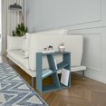 thumbnail image 2 of Ada Home Decor Furniture Petrol Blue 2 Tier Sada Modern Side Table, 2 of 5