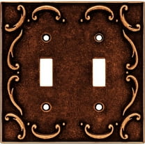 Brainerd French Lace Double-Switch Wall Plate, Available in Multiple Colors
