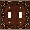Brainerd French Lace Double-Switch Wall Plate, Available in Multiple Colors