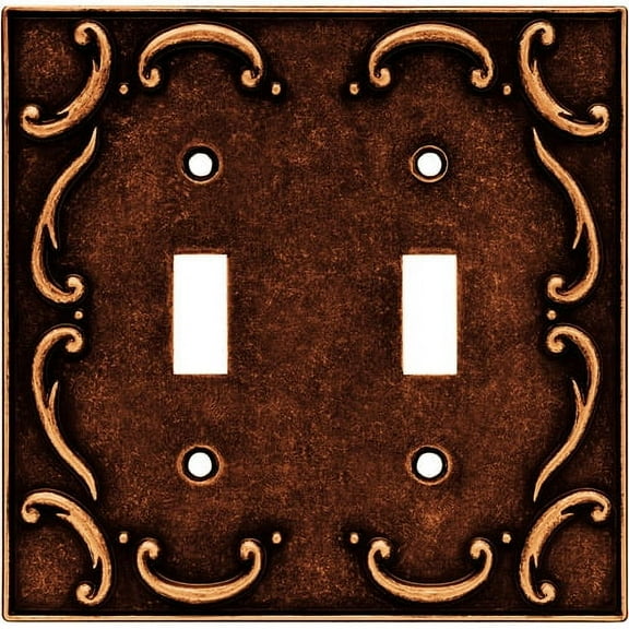 Brainerd French Lace Double-Switch Wall Plate, Available in Multiple Colors