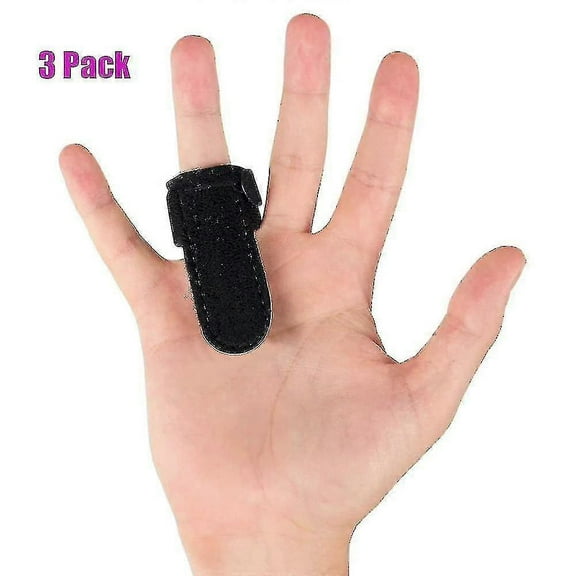 Pack Trigger Finger Splint - Support Brace For Middle, Ring, Index, Thumb And Pinky - Straightening Curved, Bent, Locked And Stenosing Tenosynovitis