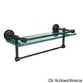 thumbnail image 5 of Dottingham 16-in Gallery Glass Shelf with Towel Bar in Polished Chrome, 5 of 5