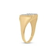 thumbnail image 4 of 10kt Yellow Gold Mens Round Diamond Lucky Horseshoe Ring 1/20 Cttw, 4 of 4