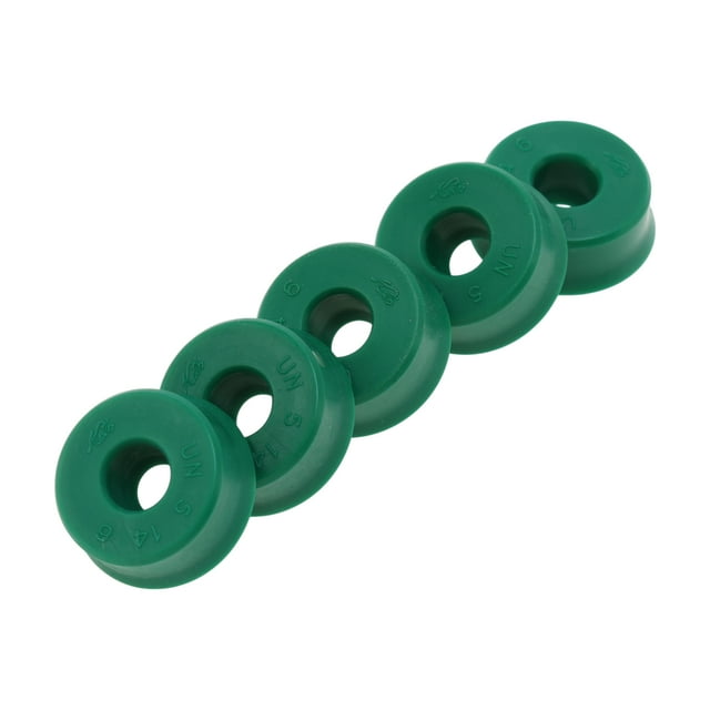 Anillo de sello de aceite universal Unique Bargains Sello de labio UN 5x14x6mm Alta presión TPU Verde 5 Pcs