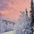 thumbnail image 6 of HAOXIT Winter Tablecloth, River in a Wintry Landscape Finnish at Sunrise Arctic Nordic Country, Round Table Cover for Dining Room Kitchen Decor, 6 of 8