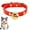 red, variant on GASTROPOD Puppy Collar,PU Alloy Adjustable Bone Bell Small Dog Collar,Brown,S