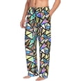 thumbnail image 6 of Sikiie Colored Glass Mens Pajama Pants Sleep & Lounge Pants, PJ Bottoms With elastic waistb and Pockets Large, 6 of 6