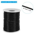 thumbnail image 2 of Uxcell 1.5mm x 109 Yard Nylon Satin Cord 1.5mm Beading String Braided Rope, Black, 2 of 6