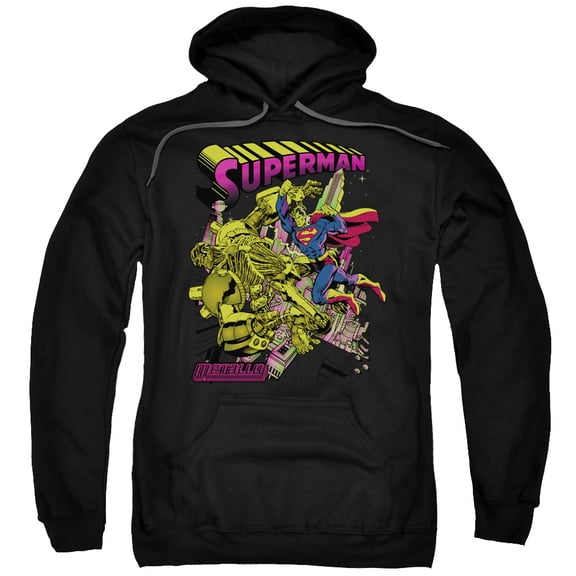 Superman - Versus Metallo Blacklight - Pull-Over Hoodie - Large