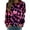 D Hot Pink, variant on Sweatshirt for Women Women's Valentine's Day Couples Matching Heart Print Crewneck Long Sleeve Fashion Casual Hoodless Pullover Hoodie Women Black L
