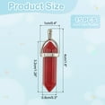 thumbnail image 2 of Uxcell 15 Pcs Hexagonal Crystal Pendant, Quartz Point Natural Stone Pendant Gemstone Necklace Beads Jewelry Quartz for Women Necklace Jewelry Making DIY, Red, 2 of 6