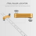 thumbnail image 3 of KAKOWELY Steel Ruler Locator 1pc Universal Steel Ruler Locator Positioning Block Woodworking Scribe Tool2.17"X0.98"X0.59", 3 of 4
