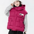 thumbnail image 2 of hoksml Kids Hooded Puffer Vest with Zipper Drawstring Hem Boys Girls Sleeveless Jacket (3-12 Years) Quilted Vest with Pockets, 2 of 5