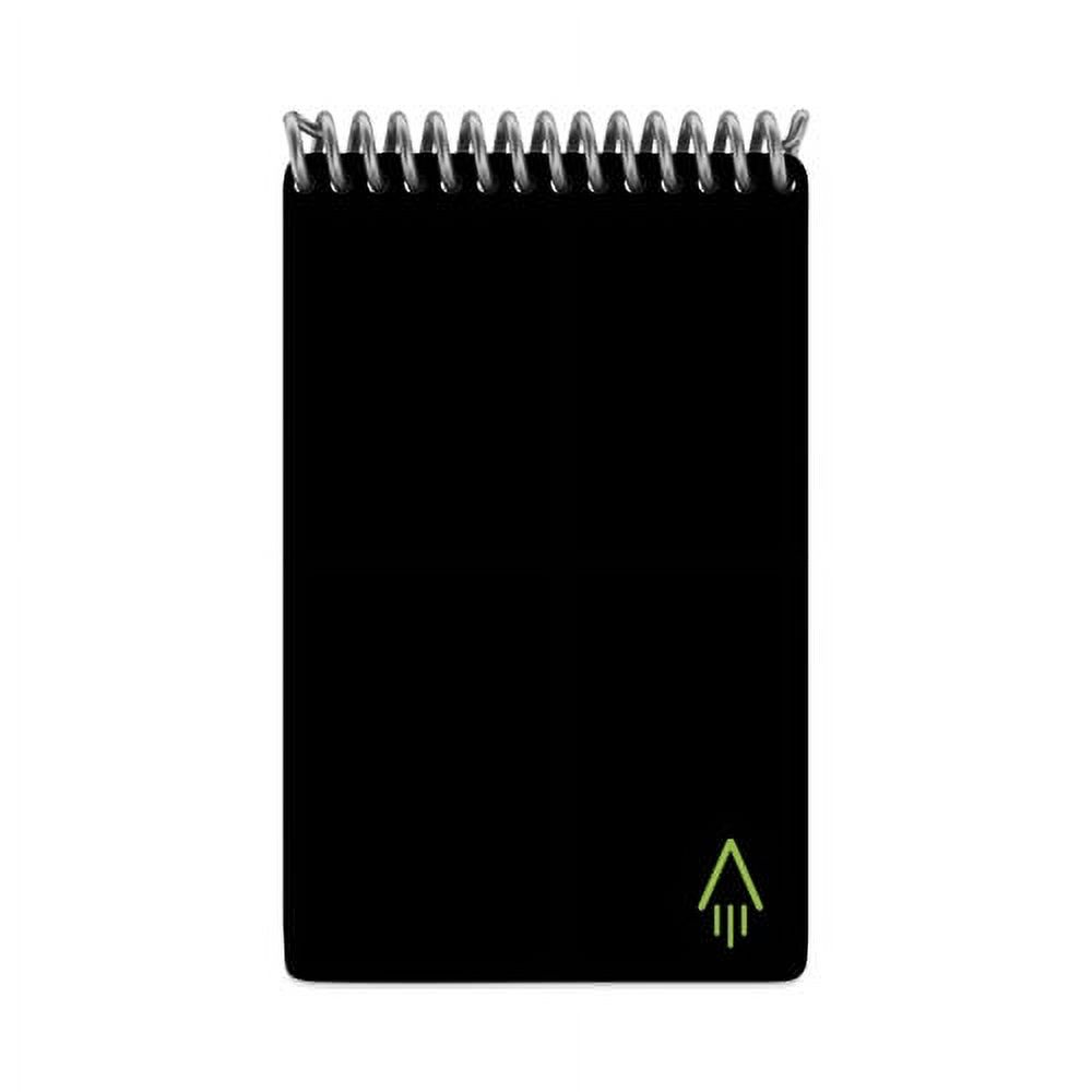 Mini Notepad, Black Cover, Dot Grid Rule, 3 x 5.5, White, 24 Sheets | Bundle of 2