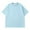 #Light Blue, variant on Xixinqiwan George Men Shirts on ,Men's Short Sleeve Crewneck T-Shirt Casual Summer Loose Fit Baggy Shirts Workout Solid Color Cotton Tops