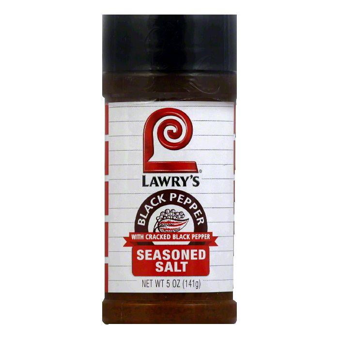 Lawry's Spice Blends Black Pepper Seasoned Salt, 5 OZ (Pack of 12