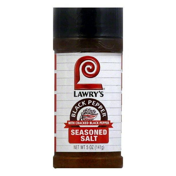 Lawry's Spice Blends Black Pepper Seasoned Salt, 5 OZ (Pack of 12