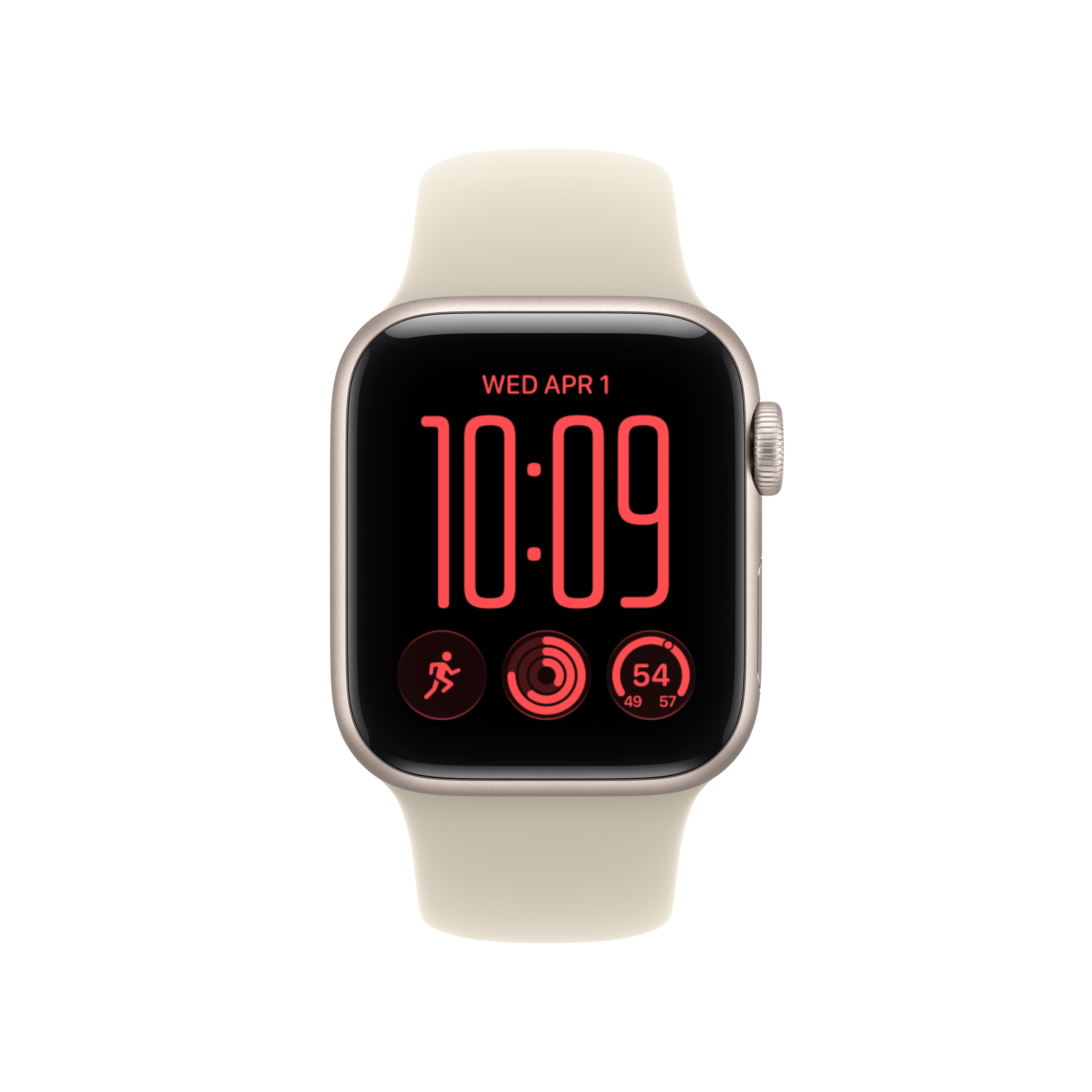 Apple Watch SE 3 [GPS 40mm] Smartwatch with Starlight Aluminum Case with Sand Sport Band - S/M