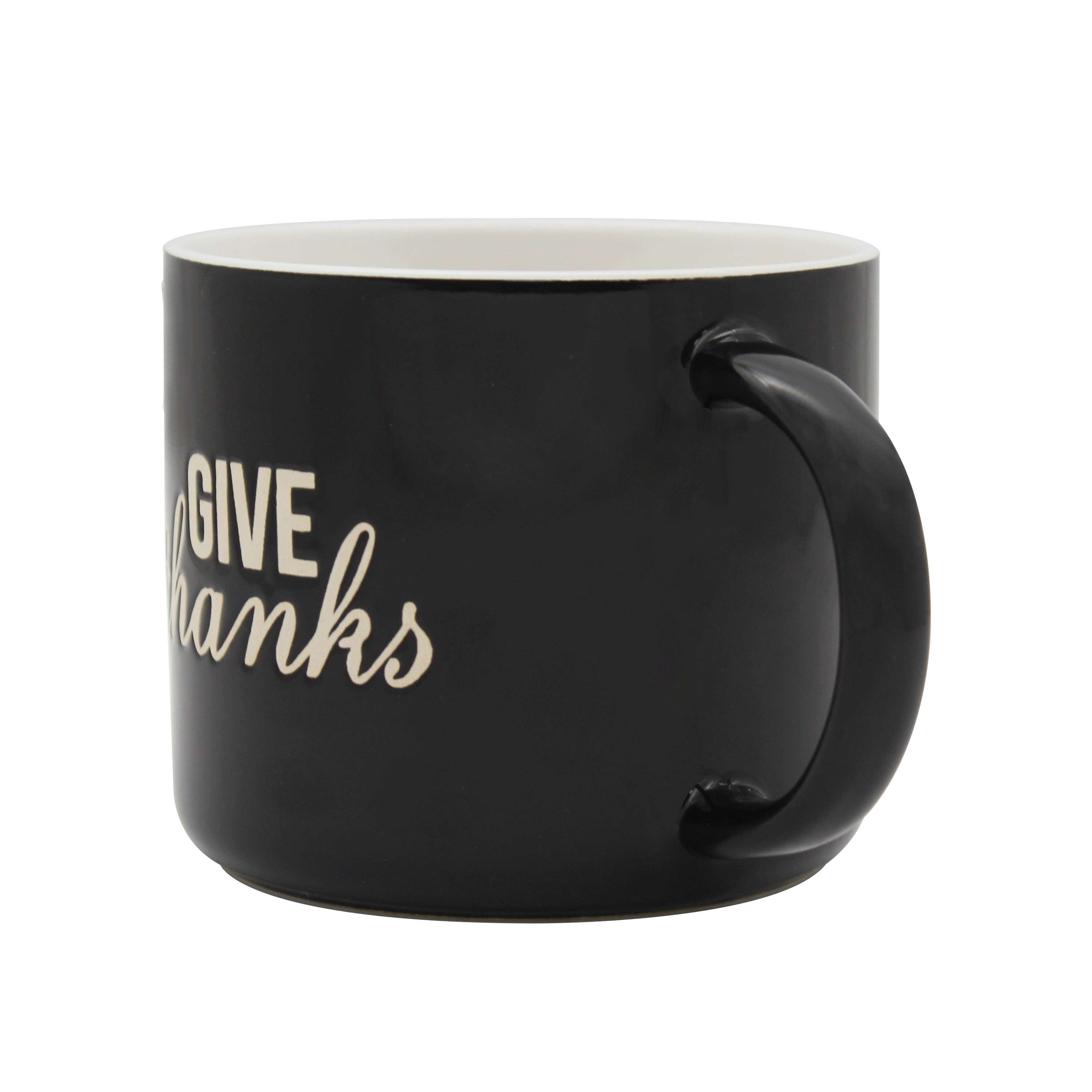 Mainstays 2-Wick 13-ounce Reusable Thanks Holiday Coffee Mug Scented Candle, Warm Apple Pie