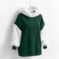 thumbnail image 6 of Qzwdhjm Ribbed Hoodies for Women Fuzzy Xmas Hooded Sweatshirt Long Sleeve Cozy Casual Winter Santa Hoodie with Pocket, 6 of 9