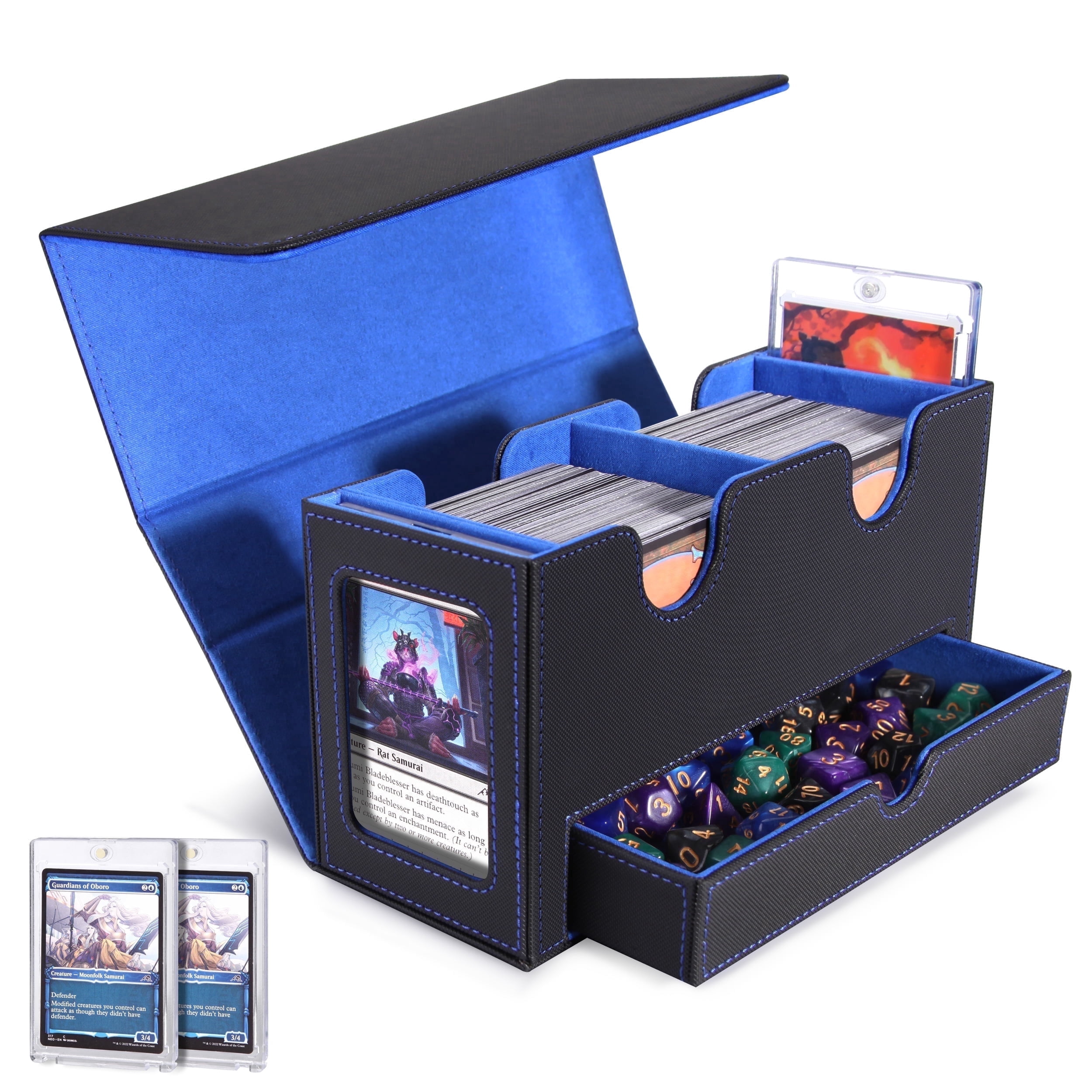UQN Trading Card Storage Box, 3200+ Capacity, Grey - Walmart.com