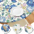 thumbnail image 4 of Pioneer Flower Floral Print Pattern Round Fitted Tablecloth with Elastic Edge,Dining Table Cover Waterproof,Outdoor Round Tablecloth for Camping,Dining,Indoor and Outdoor, 4 of 7