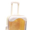 thumbnail image 4 of 1/12 Mini Trolley Luggage Doll Jewelry Small Clothes Suitcase Dollhouse Supplies Scenery Pretend Furniture Simulation Decoration , Yellow, 15x9x4.8cm, 4 of 5