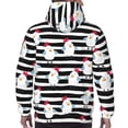 thumbnail image 7 of Uemuo Cute Chicken Pattern Men's Hoodie - Casual Pullover Hoodie with Kangaroo Pocket, Stylish Hooded Sweatshirt for Everyday Wear-Small, 7 of 7