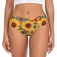 thumbnail image 1 of Balery Colorful Bohemian Sunflower Ropa Interior de Algodón para Mujer con Dibujo – Braguitas Cómodas y Elásticas, Estilo Clásico-Large, 1 of 6