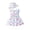 White, variant on REDARER Baby Girls' Summer Sleeveless Butterfly Print Dress with Matching Ruffle Hat Elastic Waist Soft Casual Play Outfit,18-24 Months