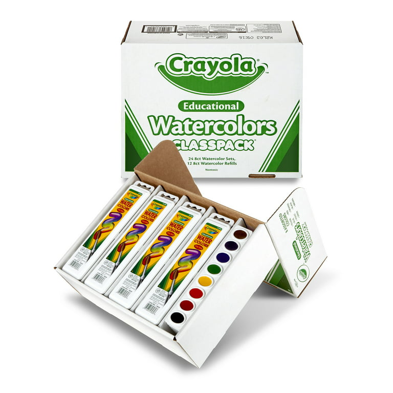 Crayola Educational Watercolors Classpack 36 / Box - Assorted Colors 