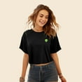 thumbnail image 3 of Dalix Alien Embroidered Cotton Relaxed Fit Flowy Short Sleeve Crewneck Tee Shirt Womens in Black 2XL XX-Large, 3 of 5