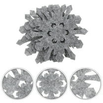 SWETRACE Cup Mats 8Pcs Coasters Square Grey Felt Heat Prevention