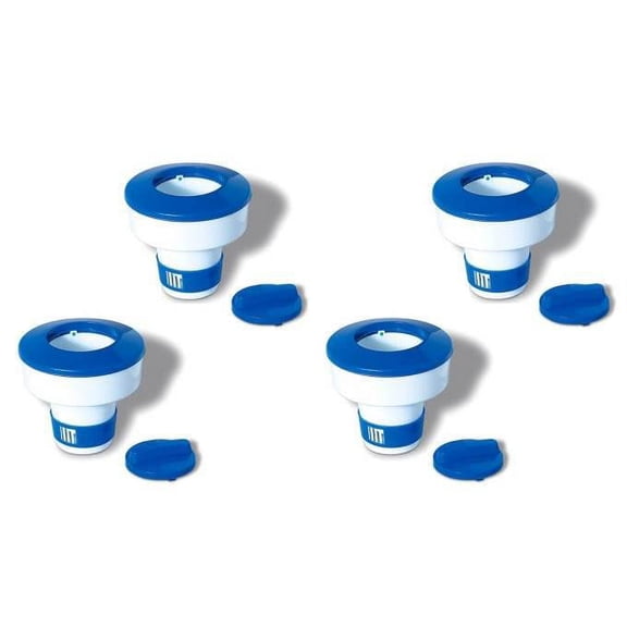 4 Swimline Hydrotools 8725 Swimming Pool Adjustable Floating Chlorine Dispensers
