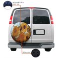 thumbnail image 4 of KAKALAD Van Gogh Sunflower Spare Tire Cover Universal Vehicle Accessories Buckle Car Tools 15”in, 4 of 6