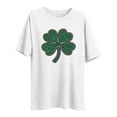 thumbnail image 4 of Erwazi St Patricks Day Womens Plus Size T-Shirts Short Sleeve Summer Crewneck Tee Shamrock Funny Clover Graphic Tops, 4 of 4