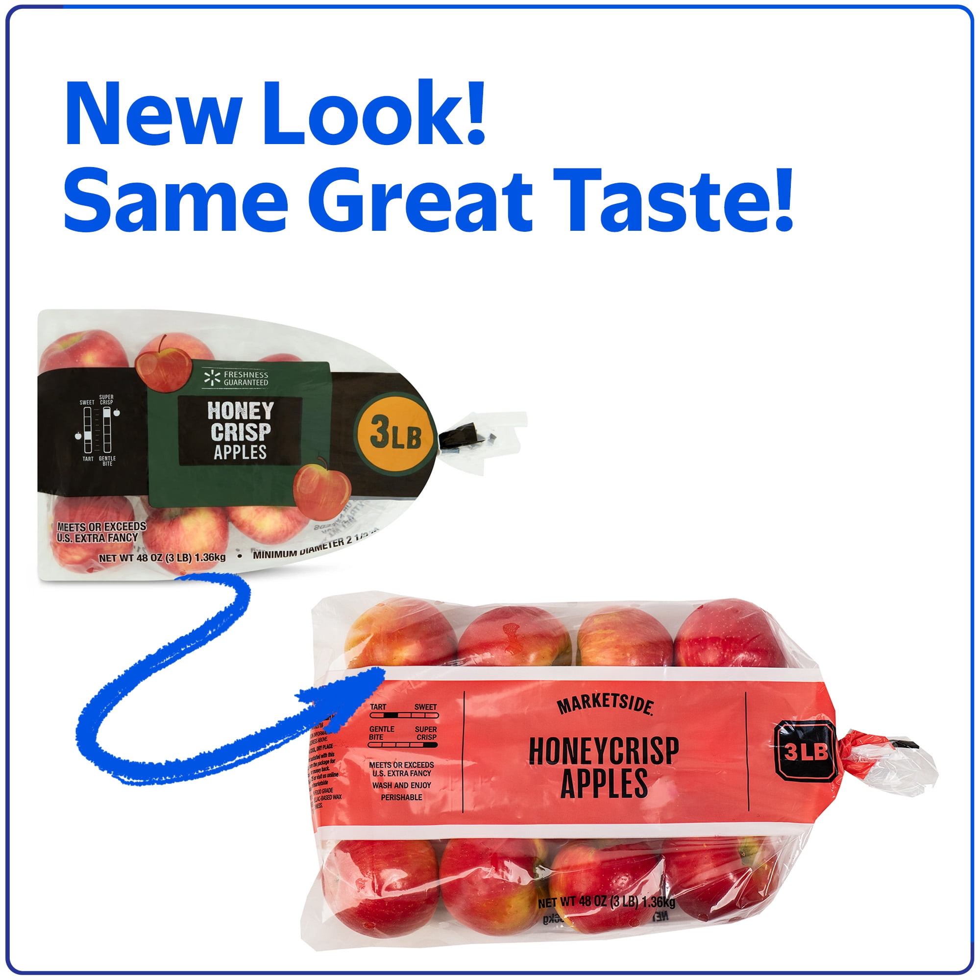 Fresh Honeycrisp Apples, 3 lb Bag