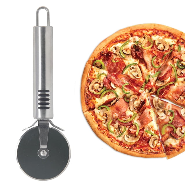 Bazzeff Cortador de Pizza Hecho de Acero Inoxidable con Rueda de Corte Fino. Rebanador de Pizza. Pizza Cutter Bazzeff Cortador de Pizza