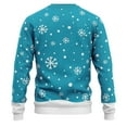 thumbnail image 3 of JIKNTTR Mens Christmas Sweater Stylish Christmas Print Crewneck Sweaters For Men Women Holiday Graphic Pullover Tops Stylish Warm Sweater Jacket, 3 of 3