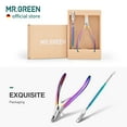 thumbnail image 4 of MR.GREEN Cuticle Nippers Gorgeous Colorful Cuticle Scissors Nail Manicure Clippers Trimmer Dead Skin Remover Cutters Beauty Tool (Colored Titanium+Pusher), 4 of 7