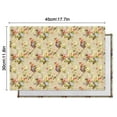 thumbnail image 6 of Pioneer Flower Floral Print Pattern Summer Placemats Table Placemats Set Of 4-Linen Kitchen Washable Placemats Table Mats 12x18 Inch Non-Slip Heat Resistant, 6 of 6