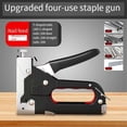 thumbnail image 1 of 4 in 1 Manual Nailing Construction Stapler Heavy Duty Staple Air Nail Woodworking with 800 Home Carpentry Tools, 1 of 4