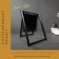 thumbnail image 6 of Magnetic Chalkboard A-Frame Sign: 24x30 Metal Sidewalk Display (Black Frame/18x18 Black Board), 6 of 7